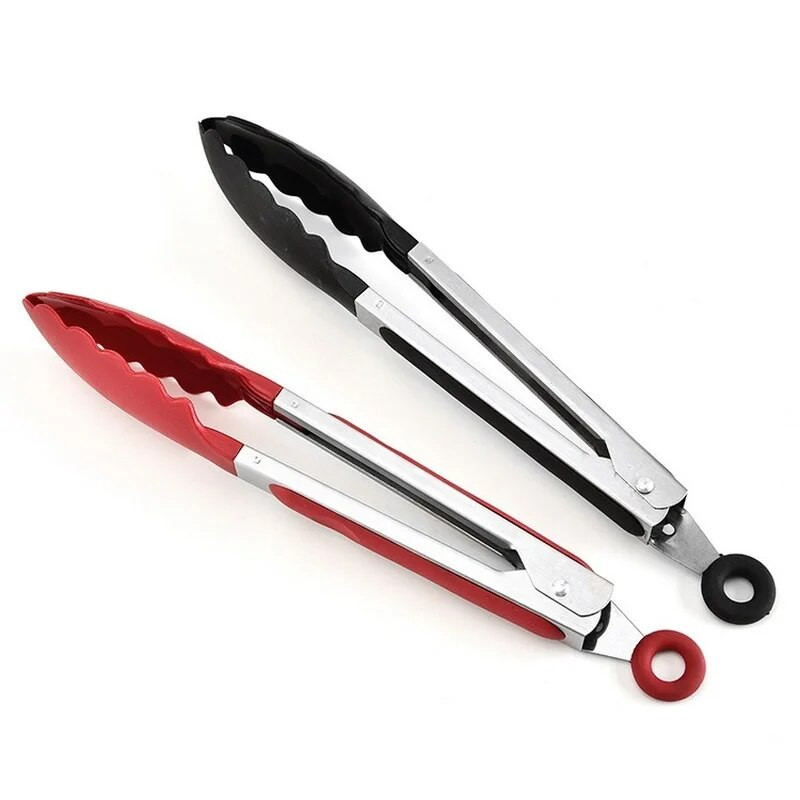 1db hőálló BBQ nylon ételfogó Kreatív csúszásmentes nylon kenyérfogó tálalófogó Konyhai kiegészítők Konyhai cikkek