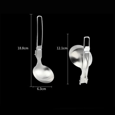 Hordozható kültéri kemping Összecsukható konyhai edények rozsdamentes acél piknik BBQ leves kanál szűrőedény sütőlapát konyhai edény