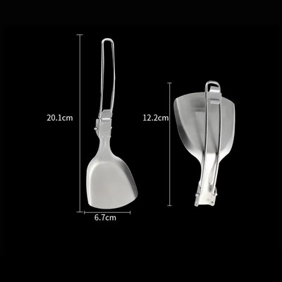 Hordozható kültéri kemping Összecsukható konyhai edények rozsdamentes acél piknik BBQ leves kanál szűrőedény sütőlapát konyhai edény