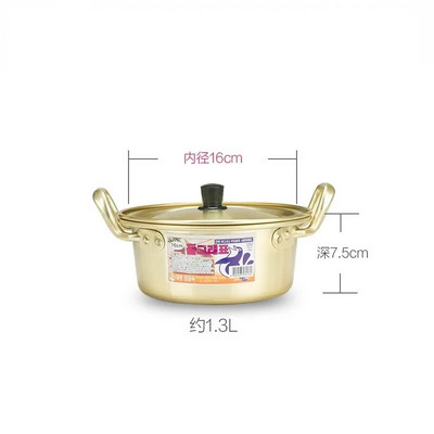 Ramen makaronų puodas Aliuminio puodas sriubai su dangčiu Makaronai Pieno kiaušinių sriubos virimo puodas Greitas kaitinimas virtuvės reikmenims