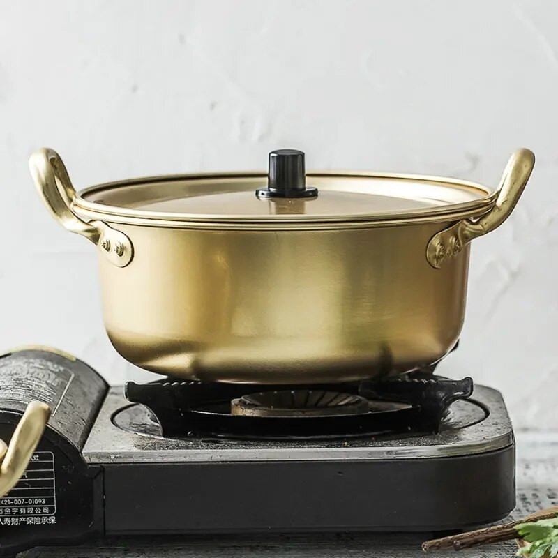 Ramen makaronų puodas Aliuminio puodas sriubai su dangčiu Makaronai Pieno kiaušinių sriubos virimo puodas Greitas kaitinimas virtuvės reikmenims