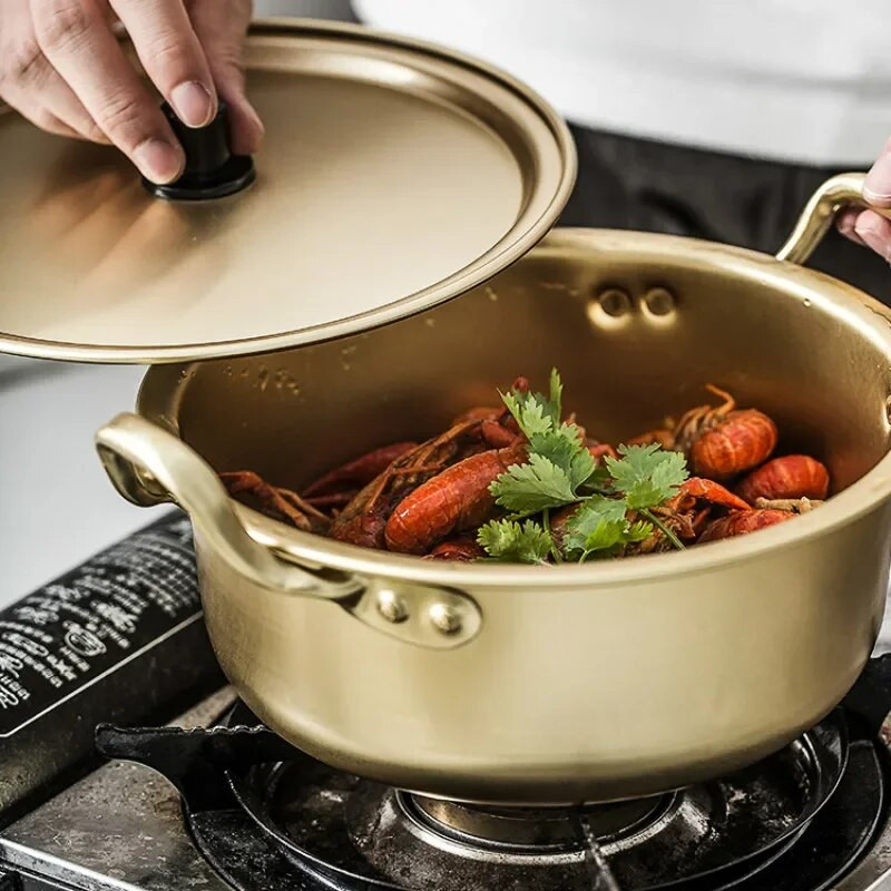 Ramen makaronų puodas Aliuminio puodas sriubai su dangčiu Makaronai Pieno kiaušinių sriubos virimo puodas Greitas kaitinimas virtuvės reikmenims