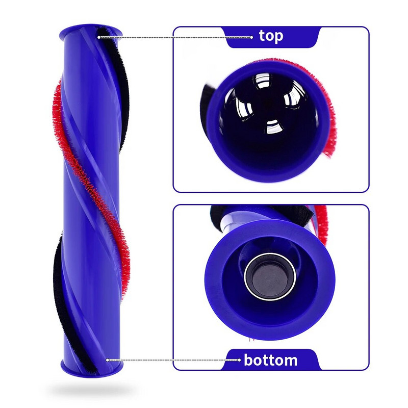 Bară de rulare perie pentru podea din fibră de carbon cu acționare directă compatibilă cu DYSON V6 V7 V8 V10 V11 perie cu cap de curățare fără fir 966821-01 Piesa