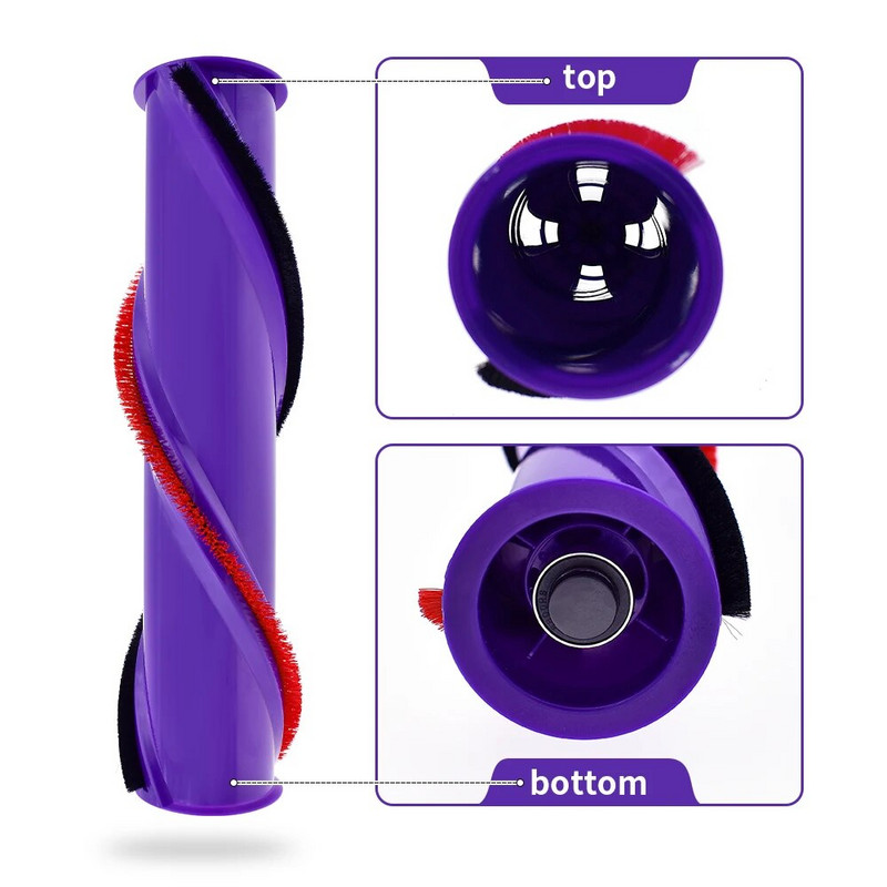 Bară de rulare perie pentru podea din fibră de carbon cu acționare directă compatibilă cu DYSON V6 V7 V8 V10 V11 perie cu cap de curățare fără fir 966821-01 Piesa