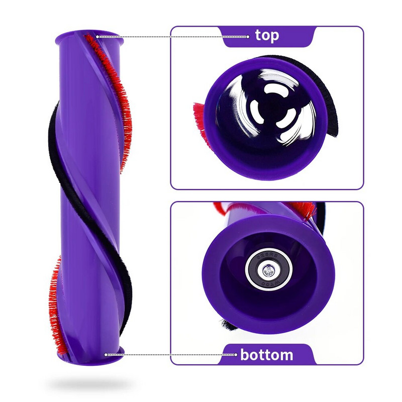 Bară de rulare perie pentru podea din fibră de carbon cu acționare directă compatibilă cu DYSON V6 V7 V8 V10 V11 perie cu cap de curățare fără fir 966821-01 Piesa