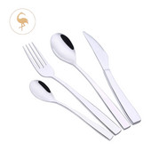 Luksuzni moderni nehrđajući čelik 304 LFGB certificiran odrezak Vilica Nož Kutlača Set Pribor za jelo Božić Nova godina Posuđe Posuđe