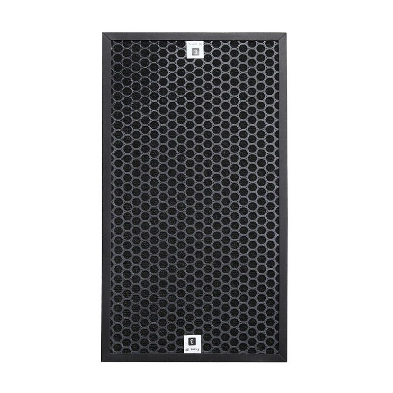 HEPA H13 filtras 370 * 167 * 35 mm / aktyvuotos anglies filtras 385 * 185 * 10 mm, skirtas Tefal oro valytuvo dalims XD6060F0 PU4025 PU4015