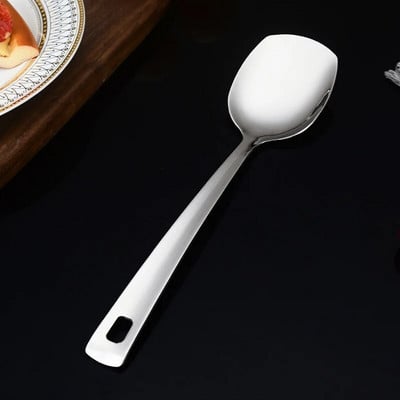 Rozsdamentes acél nyilvános evőeszköz készlet Lapos szűrő tálaló kanál torta spatula lapát ezüst konyhai edény háztartási főzőedény