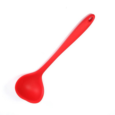 Κουζινικό σκεύος σιλικόνης με αντικολλητική σιλικόνη ανθεκτική στη θερμότητα για μαγειρικά σκεύη χωρίς γρατσουνιές κόκκινο μαύρο