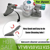 Dalys, tinkančios Dyson dulkių siurbliui Baldų šepečiui universali pasukama galvutė V7V8V10V11 siurbimo galvutės dulkių siurblio priedai