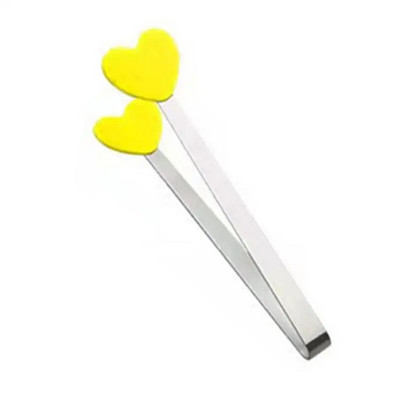 Naujos nešiojamos kūrybinės mažos delninės silikoninės spaustuko neslystančios nerūdijančio plieno mini maisto virtuvės indai BBQ Clip virtuvės įrankių žnyplės