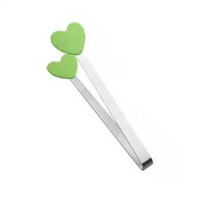 Naujos nešiojamos kūrybinės mažos delninės silikoninės spaustuko neslystančios nerūdijančio plieno mini maisto virtuvės indai BBQ Clip virtuvės įrankių žnyplės