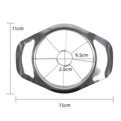 Από ανοξείδωτο ατσάλι Κόφτης μήλων Κόφτης κοπής Πυρήνας Μαγειρέματος Εργαλεία λαχανικών Συσκευές κουζίνας Αξεσουάρ Διαιρέτης αχλαδιών φρούτων