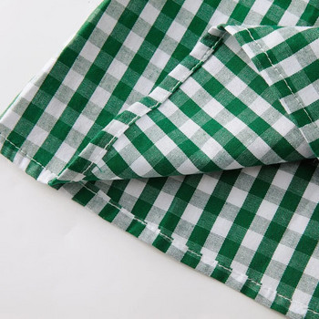 Ανοιξιάτικες μπλούζες για μωρά για κορίτσια Παιδικά γιακά Peter Pan Βαμβακερό πουκάμισο για κορίτσια Μακρυμάνικο καρό πουκάμισο Ρούχα Κοριτσίστικα τοπ 3 σχέδια