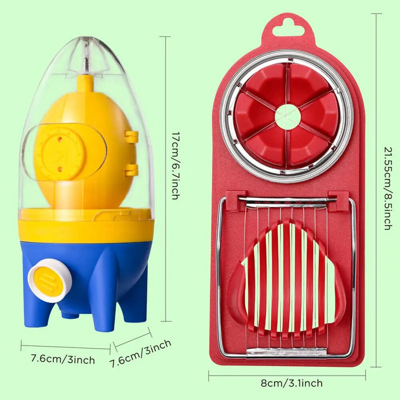 Kiaušinių suktukas su lukštu, ištraukiamas raištelis, pjaustyklė, nerūdijančio plieno virimo įrankiai, virtuvės prietaisai, nauji pagrindiniai reikmenys, skirti pjaustymui namuose