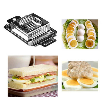 Πολυλειτουργικοί τεμαχιστές αυγών Διαιρέτης κοπής τμημάτων Ανοξείδωτος διαχωριστής αυγών Συσκευή κοπής αυγών Δημιουργική κουζίνα εργαλεία αυγών οικιακής χρήσης