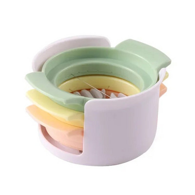 Kiaušinių pjaustyklė 3 viename Supjaustyti kiaušiniai Virti kiaušiniai Pjaustyklė Naminiai vaisiai Dešra Skintos gėlės Bento formuotojas Virtuvės priedai Apsaugo nuo rūdžių