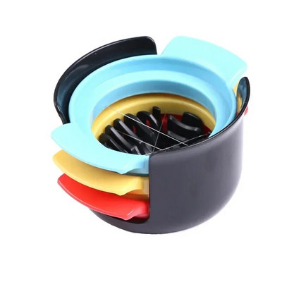 Kiaušinių pjaustyklė 3 viename Supjaustyti kiaušiniai Virti kiaušiniai Pjaustyklė Naminiai vaisiai Dešra Skintos gėlės Bento formuotojas Virtuvės priedai Apsaugo nuo rūdžių