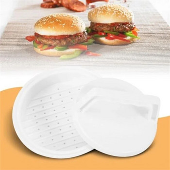 Преса за хамбургер с кръгла форма Хранителна пластмаса за хамбургер Месо Говеждо месо Грил за бургери Преса за банички Мухъл Кухненски инструменти Джаджи