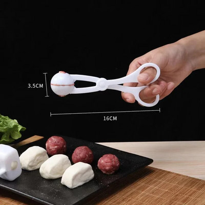 Húsgombóc Készítő Clip Fish Ball Rizsgolyó Formakészítő Formaeszközök Konyhai kiegészítők ABS műanyag húsgombóc edény