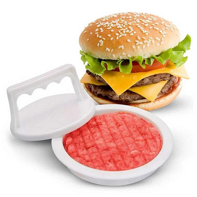 1 комплект преса за хамбургер с кръгла форма Hamburger Meat Beef Grill Burger Press Patty Maker Mold Домашна кухня Инструменти за месо Инструмент за мухъл