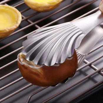 23/28cm Creative Shell Head Barbecue Tongs Food Tong Clamp για μπριζόλα από ανοξείδωτο ατσάλι Σφιγκτήρας κέικ Κλιπ ψωμιού BBQ Grill Κουζινικά σκεύη