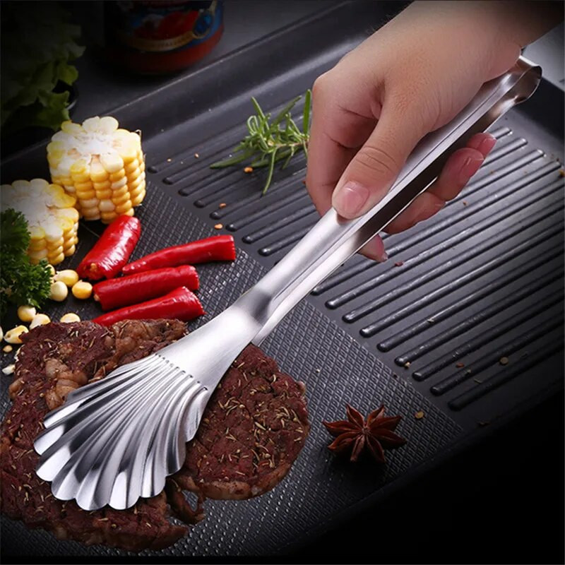 23/28cm clemă creativă pentru grătar pentru alimente, clemă pentru friptură, din oțel inoxidabil, pentru prăjitură, clemă pentru pâine, grătar, ustensile de gătit