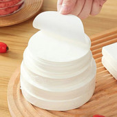 100 vnt / pakuotė Apvalus mėsainis, slėgis, mėsos popierius, aliejus, tepamasis popierius orkaitės kepsninės lakštas pyragų atskyrimo popierius virtuvės įrankiai