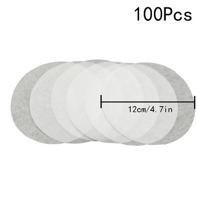 100 vnt / pakuotė Apvalus mėsainis, slėgis, mėsos popierius, aliejus, tepamasis popierius orkaitės kepsninės lakštas pyragų atskyrimo popierius virtuvės įrankiai