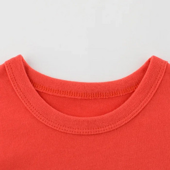 Ολοκαίνουργιο μπλουζάκι με εκτύπωση γράμματος για αγόρια, κορίτσια, παιδικά ρούχα Χονδρική φθινοπωρινή, μακρυμάνικη μπλούζα για αγόρι από βαμβακερό μπλουζάκι