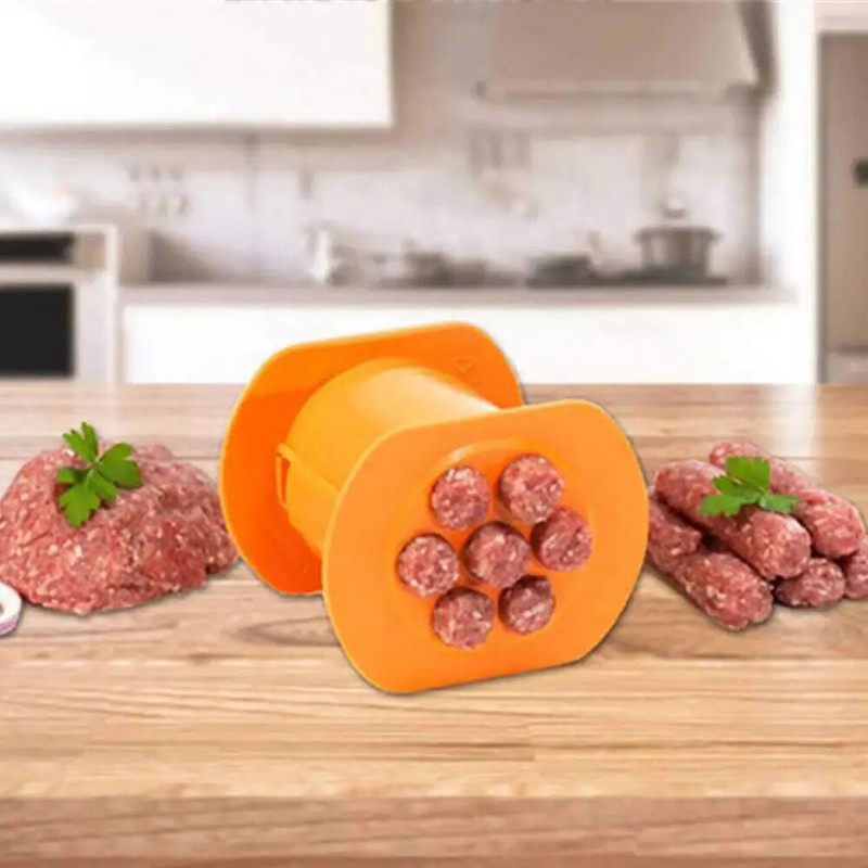O singură apăsare Cevapcici Maker Bucătărie Hot Dog Burger Carne Alimente Presator Paste Mașină de făcut cârnați Instrumente gadget făcute manual