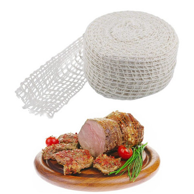 Βαμβακερό δίχτυ κρέας ζαμπόν λουκάνικο δίχτυ κρεοπωλείο λουκάνικο δίχτυ ρολό δίχτυ χοτ ντογκ Εργαλεία συσκευασίας λουκάνικων Χονδρική