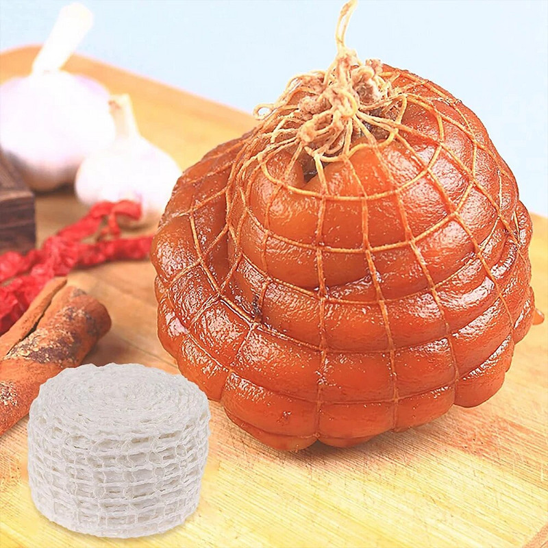 3 metrai medvilnės mėsos tinklinio kumpio dešros tinklelio mėsininko stygos dešros tinklelio ritinėlis dešrainių tinklinių dešrų pakavimo įrankiai didmeninė prekyba