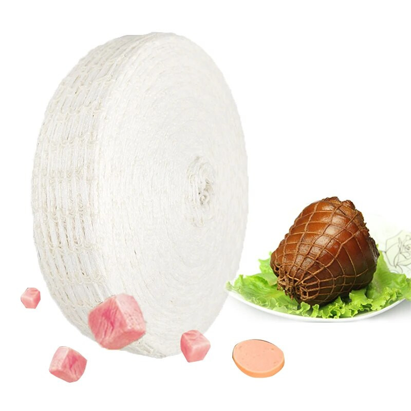 3 méteres pamut háló Húsháló Sonka Kolbász Háló Mészáros zsinór Kolbász Háló tekercs Hot Dog Net Kolbász Csomagoló Eszközök Húsháló