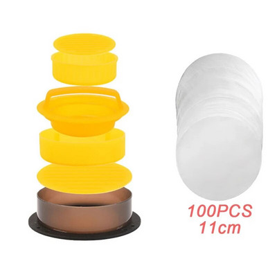 Hamburgeri lihapressimasin Mittenakkuv täidisega burgeripihvid veiseliha grillpirukas pressvormimasin Köögitarvikud Kõhulihased Ümar kuju