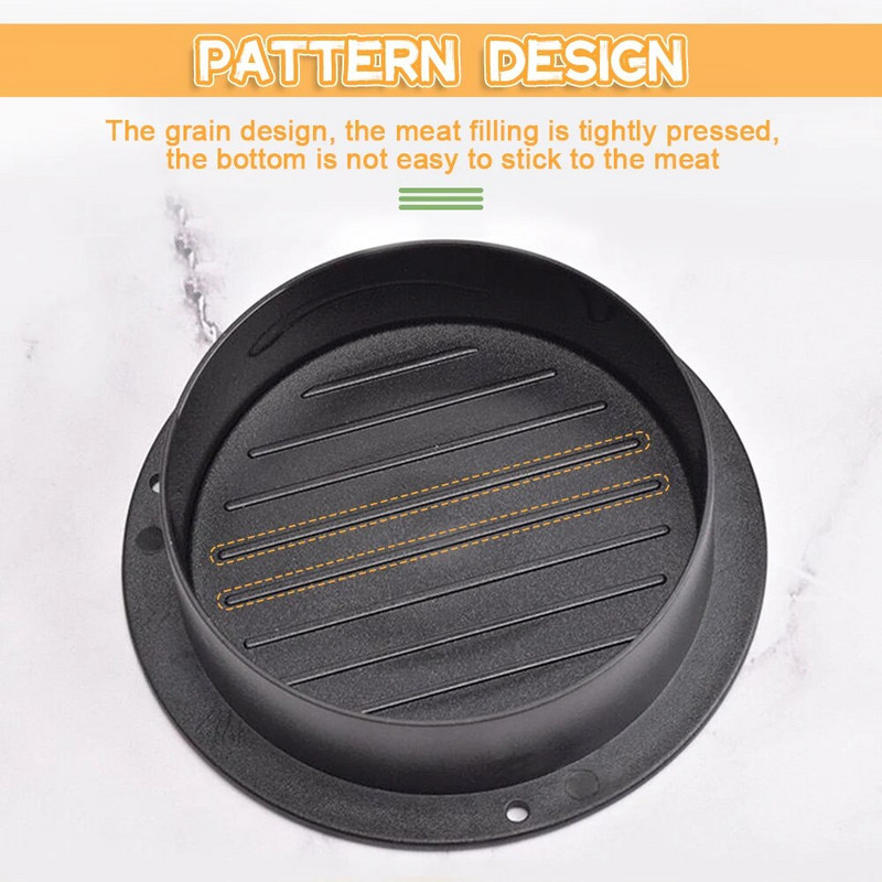 Hamburgeri lihapressimasin Mittenakkuv täidisega burgeripihvid veiseliha grillpirukas pressvormimasin Köögitarvikud Kõhulihased Ümar kuju