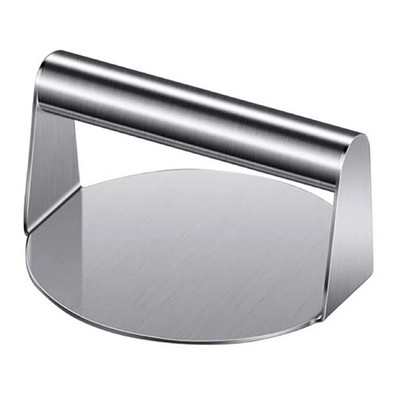 Rozsdamentes acél kerek hamburger húsprés tapadásmentes hamburgerkészítő konyhai kellékek élelmiszerek hamburger steak húsprés tányér