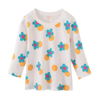 Jumping Meters 2-7T Tricouri pentru fete nou sosiri Toamnă primăvară Îmbrăcăminte pentru copii Bluze cu mânecă lungă pentru copii Tricouri pentru copii Topuri