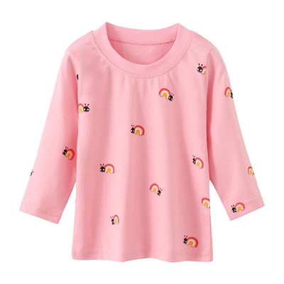 Jumping Meters 2-7T Tricouri pentru fete nou sosiri Toamnă primăvară Îmbrăcăminte pentru copii Bluze cu mânecă lungă pentru copii Tricouri pentru copii Topuri