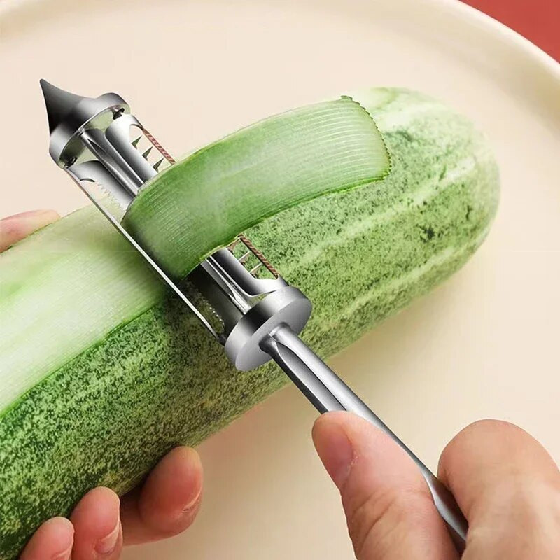 2023 3 în 1/5 în 1 Mașină de curățat fructe și legume, accesorii de bucătărie, răzătoarea ascuțită din aliaj de curățat de cartofi și de morcovi.