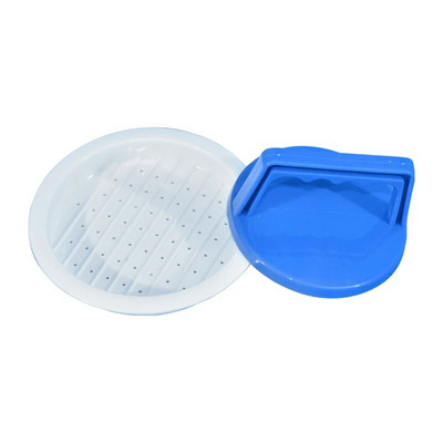 Juodo plastikinio apvalaus mėsainio preso mėsainių gaminimo mašina, formuojanti jautienos kepsninę, mėsainių presavimo paplotėlių gaminimo formavimo mašiną virtuvės įrankis