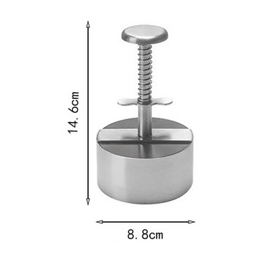 304 Nerūdijančio plieno mėsainio mėsos presas Burger Patty Maker Formos rankinis pyragas jautienos kiaulienos ryžių presas formų kūrimo ant grotelių mėsos įrankis