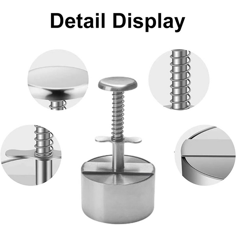 304 Nerūdijančio plieno mėsainio mėsos presas Burger Patty Maker Formos rankinis pyragas jautienos kiaulienos ryžių presas formų kūrimo ant grotelių mėsos įrankis