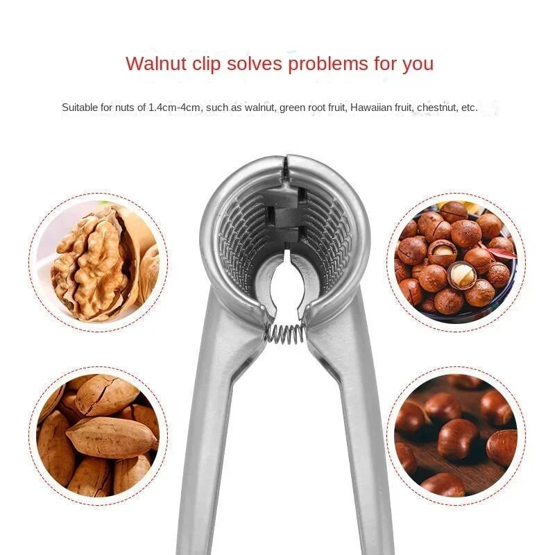 Daugiafunkcinis krekingo migdolų graikinis riešutas Pekano riešutų lazdyno riešutas Lazdyno filbert riešutas Virtuvinis Spragtuko kevalas Įrankis Spaustuvas Replės Krekingas