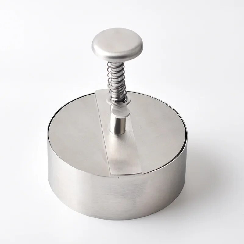 80 MM, 89 MM, 101 MM, 114 MM, 140 MM Hamburger Presă Burger Patty Maker 304 din oțel inoxidabil Carne de porc Vită Burger Presă manuală Mucegai Instrument pentru carne