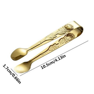 Mini nerūdijančio plieno ledo kubelių spaustukai kubelių cukraus žnyplės Maistas BBQ spaustukai Baras Kavinė Virtuvė Maisto serviravimo žnyplės Duonos Desertas Arbatos spaustukai