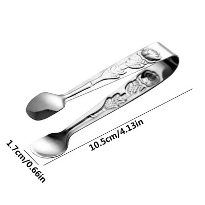 Mini nerūdijančio plieno ledo kubelių spaustukai kubelių cukraus žnyplės Maistas BBQ spaustukai Baras Kavinė Virtuvė Maisto serviravimo žnyplės Duonos Desertas Arbatos spaustukai