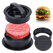 ABS Hamburger Prés Húsos Pite prés Töltött burgerforma Készítő sütőpapíros béléssel Pogácsás tészta Szerszámok Grill Konyhai Kiegészítők