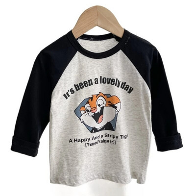 Tricou cu mânecă lungă pentru copii Topuri Copii Copii mari Toamnă Iarnă Tricou pentru copii mici Cămăși pentru fete Topuri pentru fete Îmbrăcăminte de Crăciun