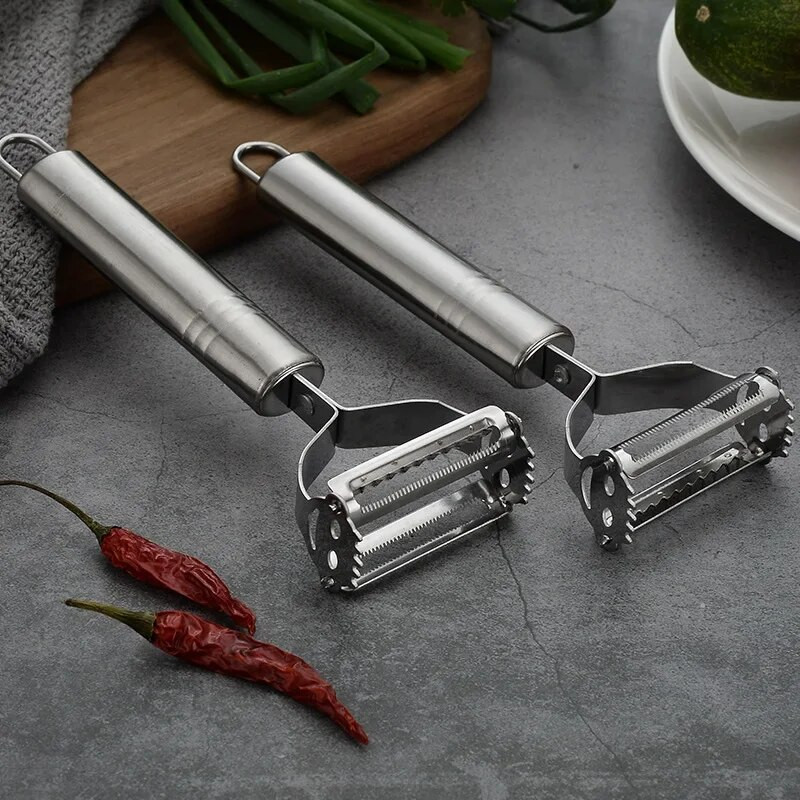 Rozsdamentes acél többfunkciós zöldséghámozó uborka sárgarépa gyümölcsvágó Julienne hámozó burgonya sárgarépa reszelő konyhai készlet